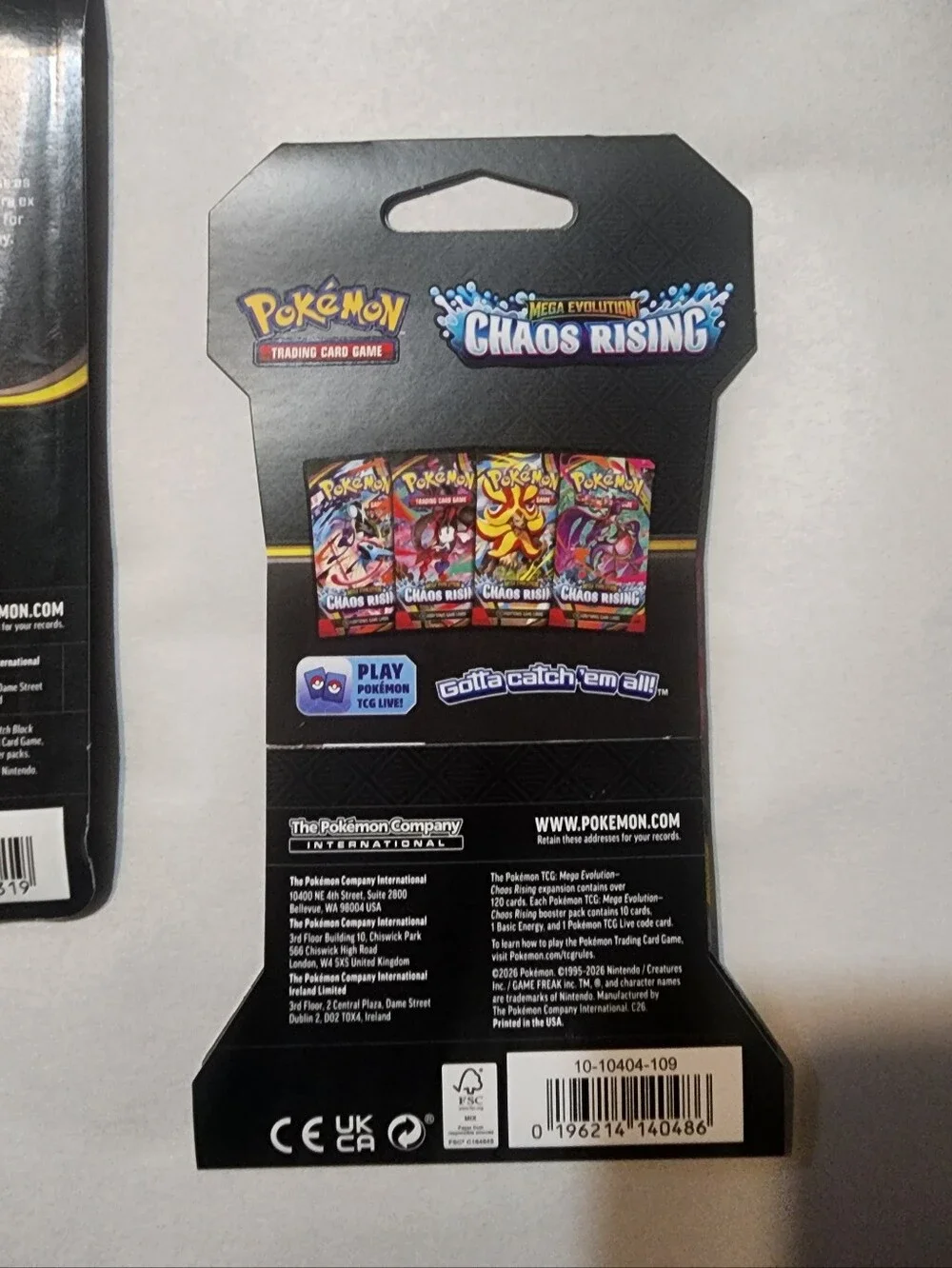 NIB Sealed Pokémon TCG: Mega Evolution Pitch Black Booster Pack Blister!